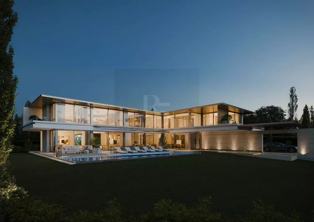 Villa contemporaine de luxe à Chougny – Vandoeuvres — programme Rousseau 5 à Vandœuvres