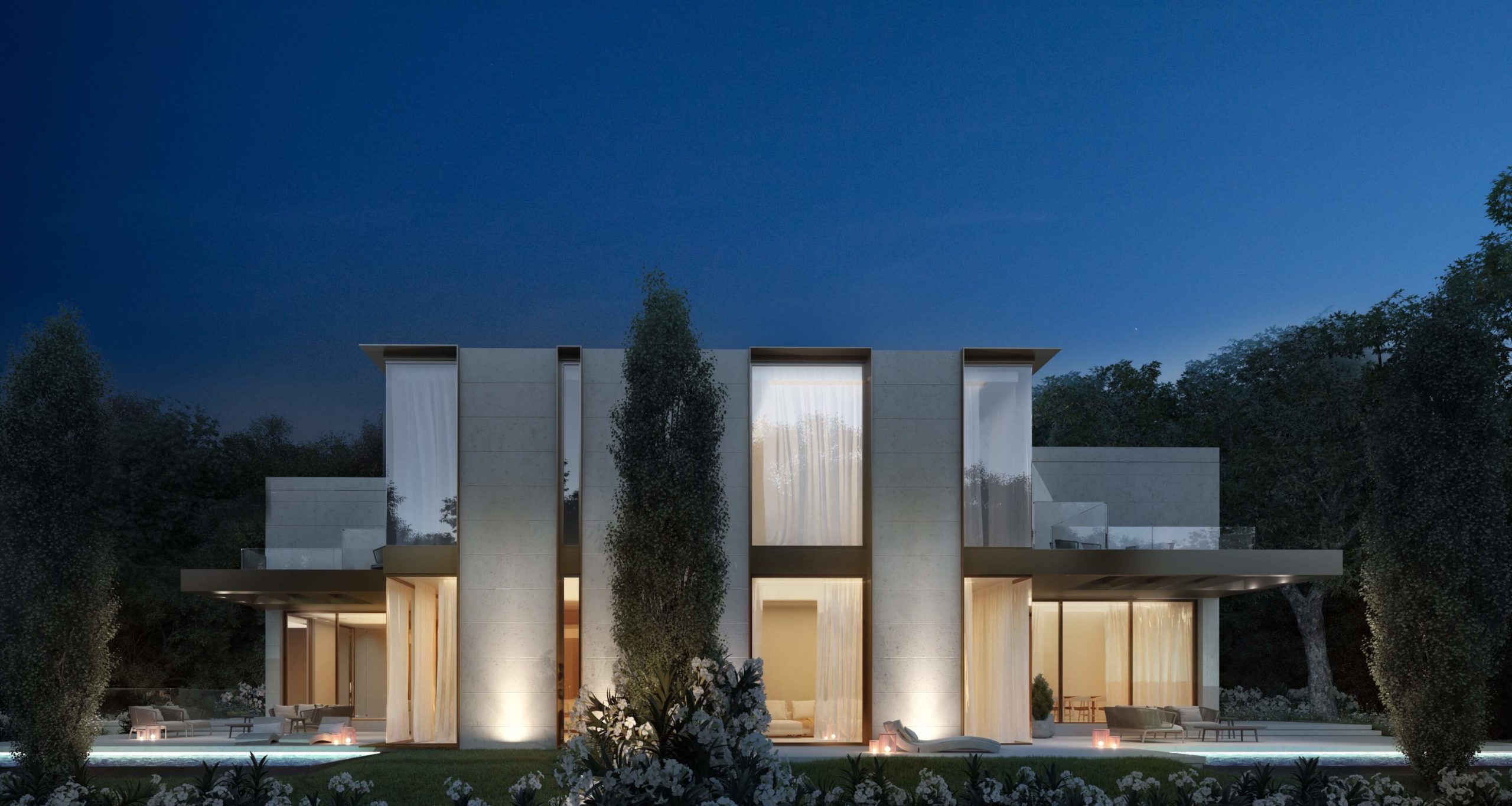 Villa d’exception vendue à Chêne-Bougeries, 500m2, piscine, cinéma, finitions haut standing, jardin paysagé