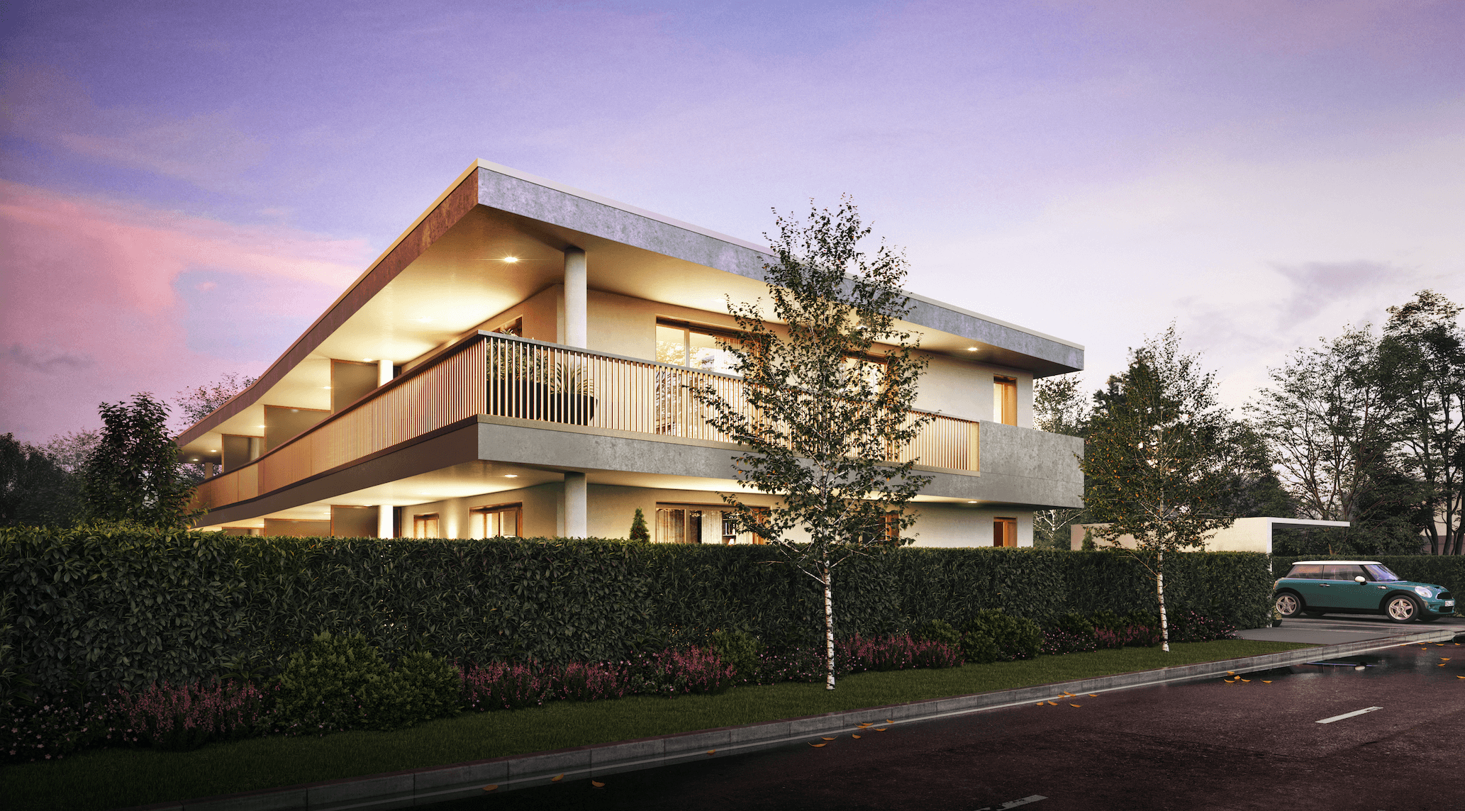 Promotion de 8 appartements vendue à Chêne-Bougeries, attiques, rez-de-jardin, habitat groupé