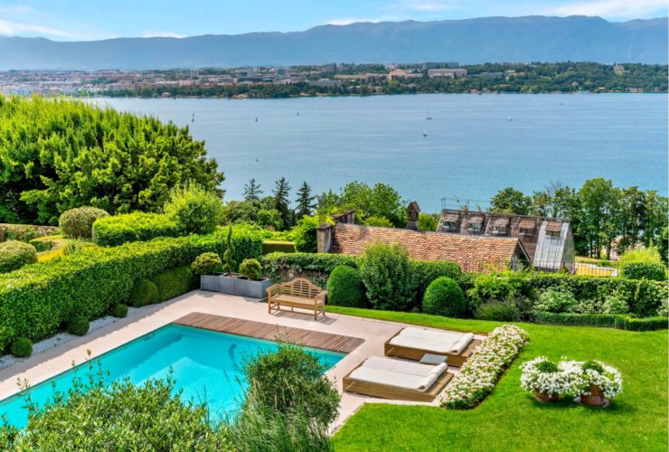 Propriété unique avec vue panoramique à Cologny